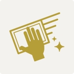 片付け後は、個室の消毒を徹底